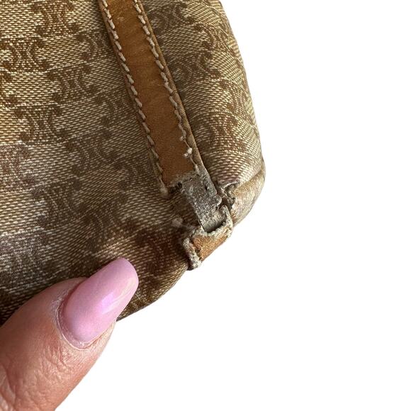 Celine Paris Tan Macadam Boston Handle Bag - Picture 12 of 16